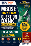 EDUTOP MBOSE Class 10 Science Question Bank 2027 | Physics, Chemistry & Biology | Last 5 Years Solved Papers